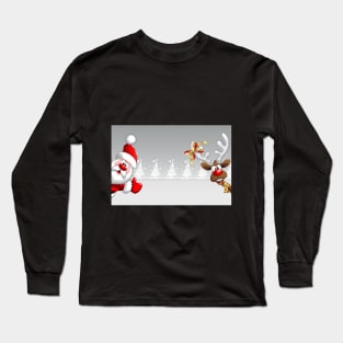 Christmas card Santa Long Sleeve T-Shirt